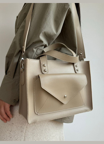 Стильна жіноча сумка Assel Molly Бежева Barbaris (302891867)