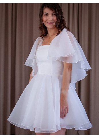 Белое коктейльное платье бэби долл FashionYouWant однотонное