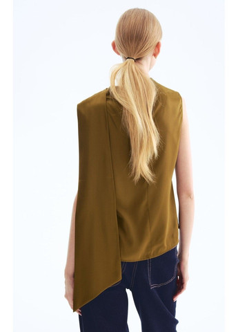 Жіноча атласна блуза Н&М (58540) XS Зелена H&M (361930767)