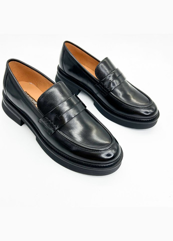 Anemone Лоферы (р) Кожа 0-1-1-PY-465A-03A черный з, — (328836764)