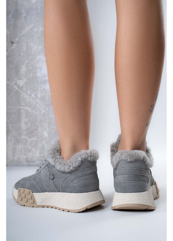 Кросівки жіночі Where Uweare AS617-L173-6M Натуральна замша сірі 346787 Where Uwear сірі зими (369920816)