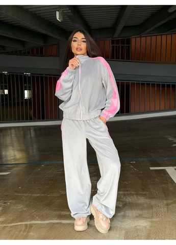Костюм спортивний жіночий з лампасами Fashion (390300932)