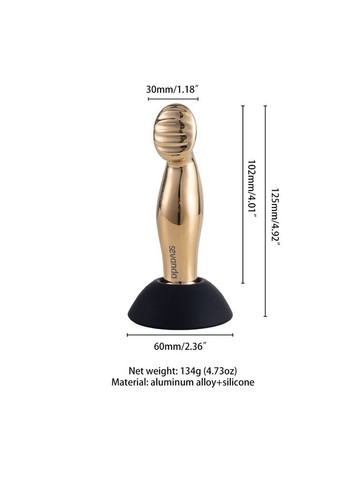 Вібромасажер простати SEVANDA Eros, золотистий, 10 режимів, пульт ДК, знімна присоска Lockink (335387231)