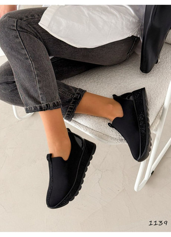 Черные кроссовки No Brand чёрные демисезоны (369445177)