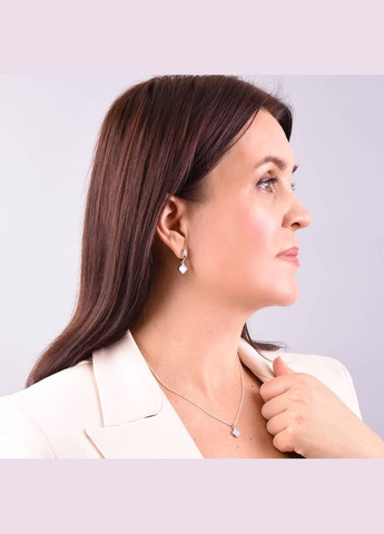 Срібний кулон Конюшина з перламутром (7371.2) IRIJ (331016817)