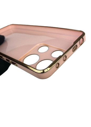 Чохол для Redmi Note 13 4G з кільцем-підставкою із золотою окантовкою на сяомі редмі нот 13 пудровий gs1 Xiaomi (366229562)