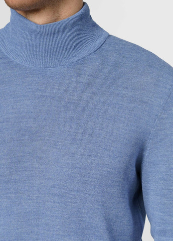 Блакитний зимовий светр чоловічий блакитний Arber T-neck N-AVT-49