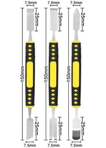 Набір лопаток TE-663 двосторонні, для розбирання корпусів, техніки, метал, 3 шт. TELIJIA (326806635)