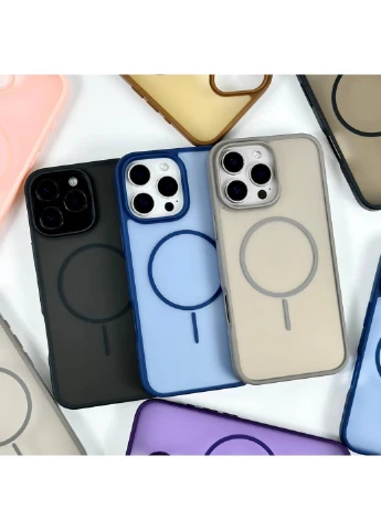 Силиконовый чехол Matte Color Case With Magnetic Thin Circle для iPhone 12/12 Pro No Brand (382918677)