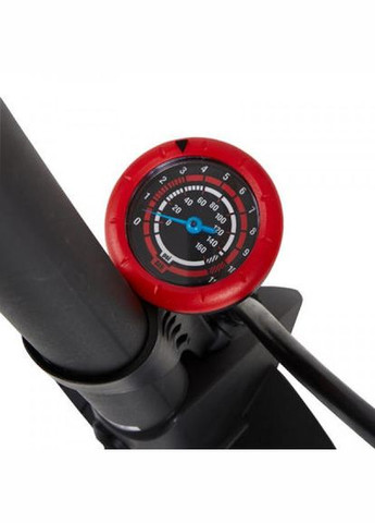 Велосипедный Ножной Насос с Гибким Шлангом и Индикатором Давления (752г 61см) Черный B'TWIN (335052698)