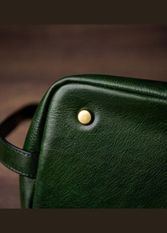 Женская кожаная косметичка Dopp Kit - Ragtime - Зеленый цвет - 5244201W Time Resistance (316192897)