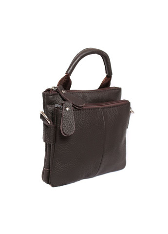 Мужская кожаная сумка 300144 коричневая No Brand (370848506)