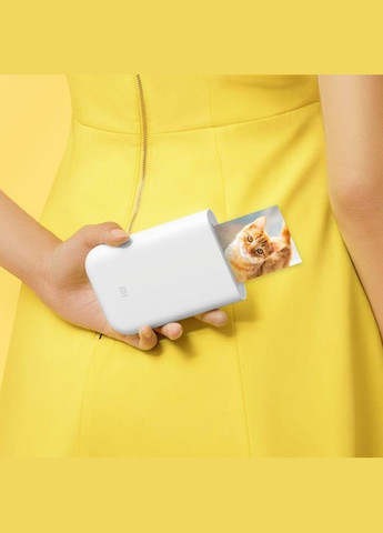 Мини фотопринтер Mi Pocket Photo Printer + набор фотобумаги Xiaomi (354224295)