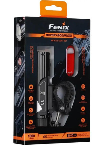 Комплект велосипедних ліхтарів BC26R + BC05R V2.0 Fenix (368558766)