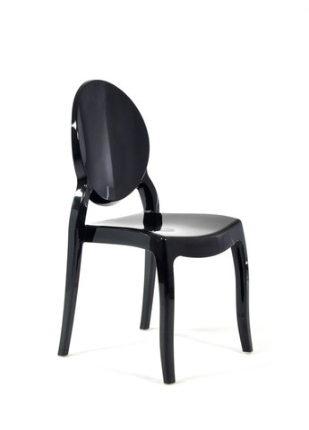Стул Victoria Ghost Elizabets chairs черный полимерный для дома кафе REMY-DECOR (293152713)