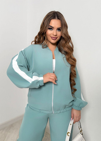 Прогулочный свободный женский костюм спортивного стиля с лампасами Modena (322841403)