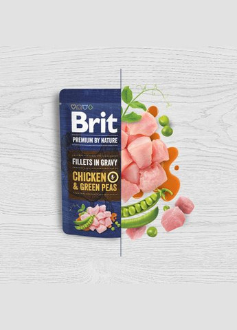 Корм вологий Fillets in Gravy Multipack для собак малих порід філе в соусі Мультипак 12 шт х 85 г Brit Premium (322875101)