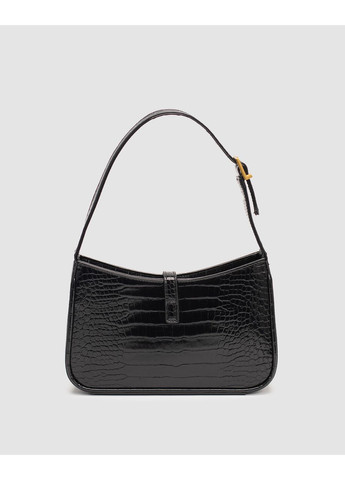 Сумка жіноча Hobo Le 5 A 7 in Crocodile-Embossed Shiny Leather in Black No Brand (362044575)