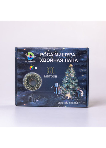 Гирлянда-нить Роса Хвойная лапа 640 LED 30 метров, мультиколор Lucky Day Shop (368774775)