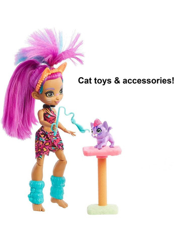 Лялька Purr-fect Pet Adventure Roaralai Печерний клуб Любителька котів (GNL95) Cave Club (342752808)