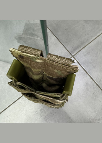 Подсумок под магазин АК/М16 каркасный открытого типа с Молли, Мультикам,, Cordura, подсумок под рожок WinTac (362602508)