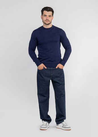 Синій зимовий джемпер чоловічий синій джемпер Arber Crew-neck AM