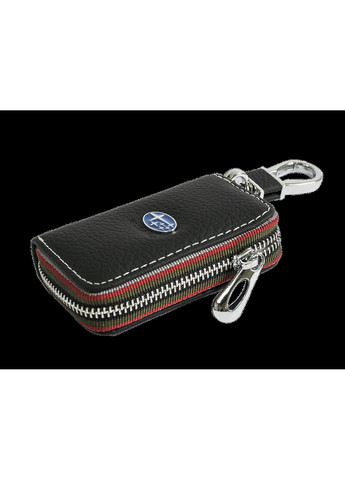 Ключница, кожаная автоключница с логотипом СУБАРУ (черная 21006) Subaru (360949266)