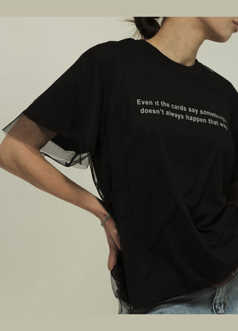 Черная летняя футболка MZR