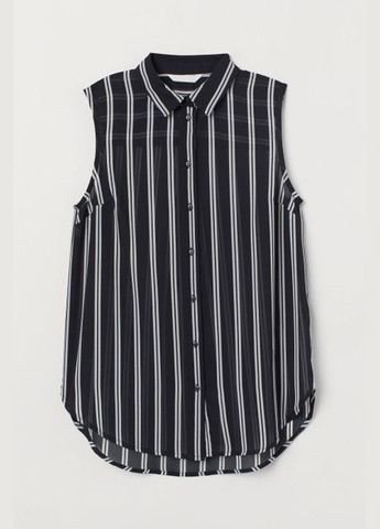 Чёрная легкая блуза без рукавов H&M