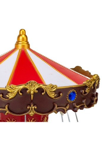 Фигурка Новогодняя карусель с подсветкой и музыкой 20х16 см работает от батареек 16026-007 Lefard (346152314)