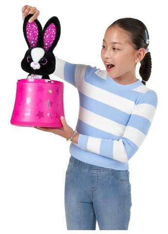 Интерактивная мягкая игрушка Pets Alive Magic Bunnies (Sootie) – черный кролик волшебник, сюрприз Zuru (369726555)