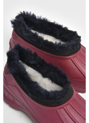 Галоші дитячі на флісі бордового кольору Let's Shop (356454611)