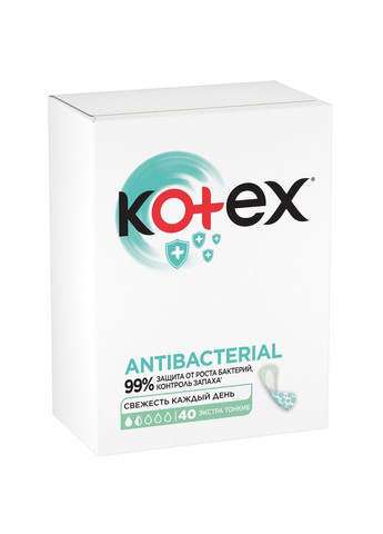 Прокладки Kotex antibacterial extra thin 40 шт. (268146885)