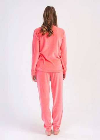 Розовая зимняя пижама женская Vienetta