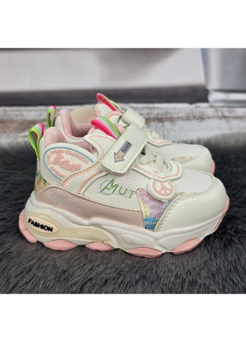 Белые демисезонные кроссовки детские для девочки Paliament