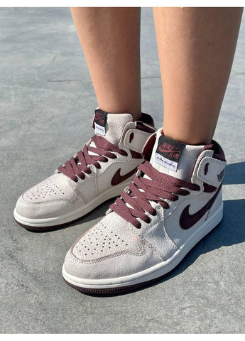 КРОСІВКИ ЖІНОЧІ NIKE AIR JORDAN 1 RETRO HIGH OG A MA MANIÉRE НАЙК АІР ДЖОРДАН No Brand бежеві демісезони (367173661)