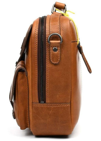 Сумка планшет через плечо мужская из натуральной кожи для телефона и для документов средняя Hill&Burry Коричневый 38080 HILL BURRY (355245056)