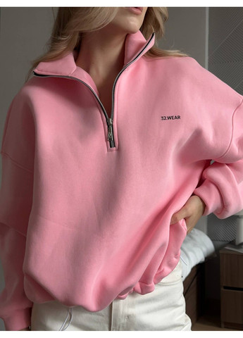 Худі оверсайз напівблискавка на флісі No Brand Р4942-348/3 (365815432)