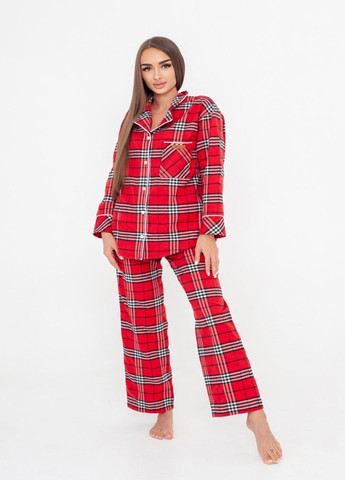 Червона всесезон піжама жіноча комплект (сорочка та штани) lingerie сорочка + брюки Serenade