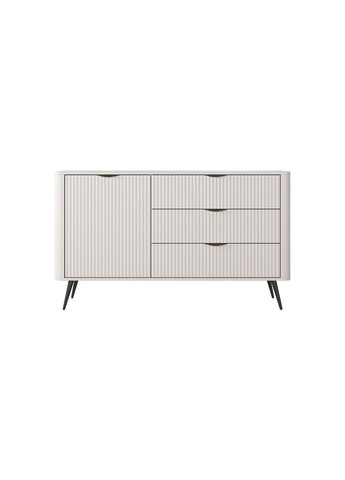 Комод Ланте/Lante 1-дверный с 3 ящиками и черными ножками 1D3S/138 Беж (PFH-091178) Perfect Home (367179128)