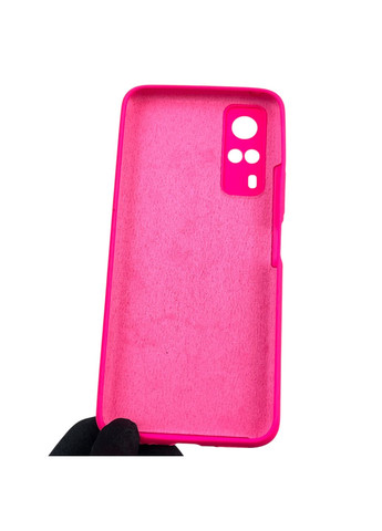 Чохол для Y51 силіконовий з мікрофіброю нековзний на віво у51 малиновий Vivo (366390397)