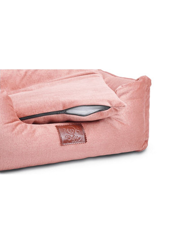 Лежак для тварин Happiness — рожево-коричневий 90×60 см Come-for (371652367)