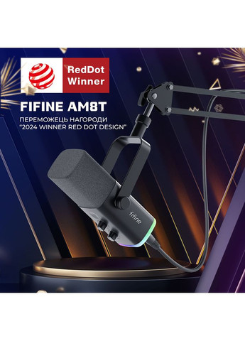 Микрофон Black (AM8T) Fifine (368575989)