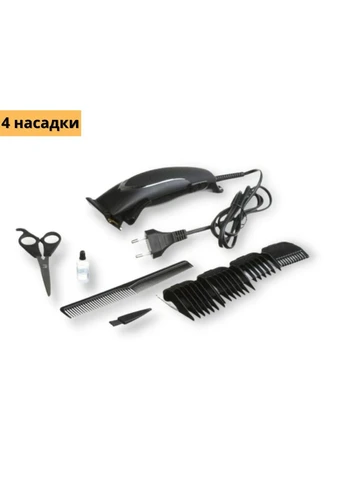 Професійна машинка для стрижки волосся з насадками XRPO GM-809 чорна (lp-87771) XPRO (393251982)