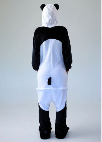 Кігурумі піжама Панда Кунг-Фу для дівчаток чорно-білий теплий комбінезон плюшевий Lalapka (373254755)