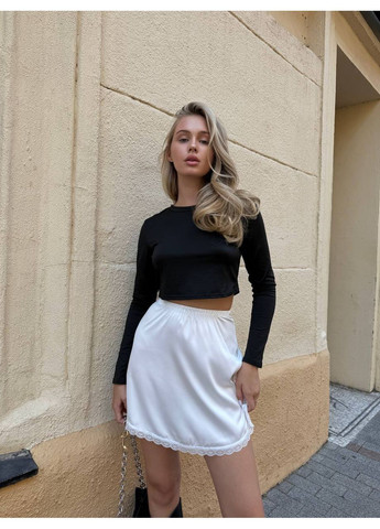 Жіноча спідниця-комбінація з мереживною обробкою MonCher (354225421)