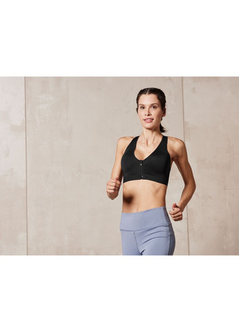 Спортивний топ з ущільненими чашками для жінки High Level 436939 чорний Crivit (364964121)