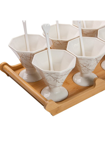 Набор из 6 креманок 200 мл, керамика белый Yiwu (360456784)