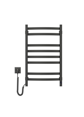 Полотенцесушитель электрический Avalon, 800х480х104мм, таймер-регулятор, сталь, черный муар, левое подключение Navin (371632732)