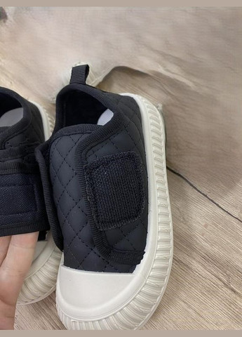 Черные всесезонные кроссовки, кеды на липучках BabyStyle